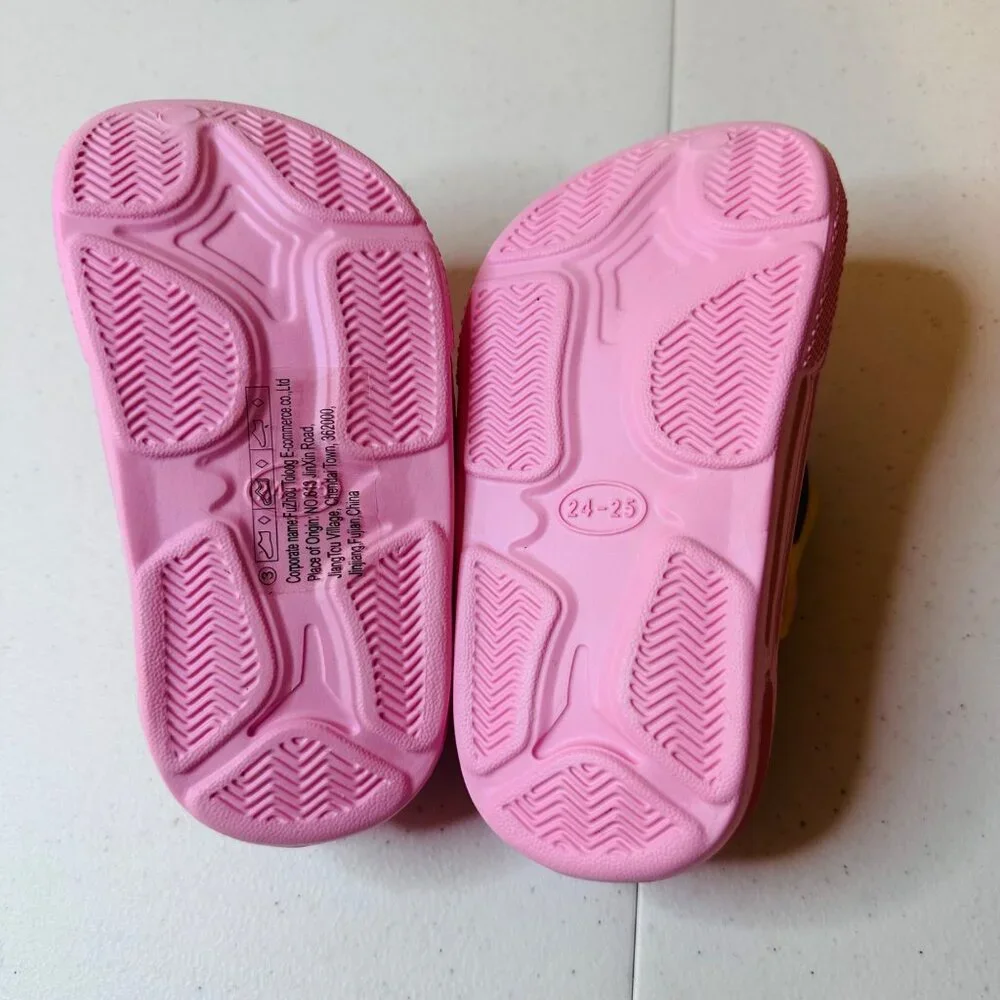 Children's Pink Air Cushion Clogs Mules Children's Shoes